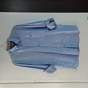 Blue Ted Baker linen button down shirt